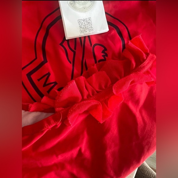 Moncler Costume Da Bagno Intero Logo-print Ruffle Swimsuit Toddler/Kid Size 4 - Picture 8 of 11